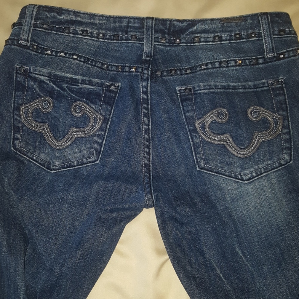 Express Rerock Embellished Jeans - Picture 2 of 7